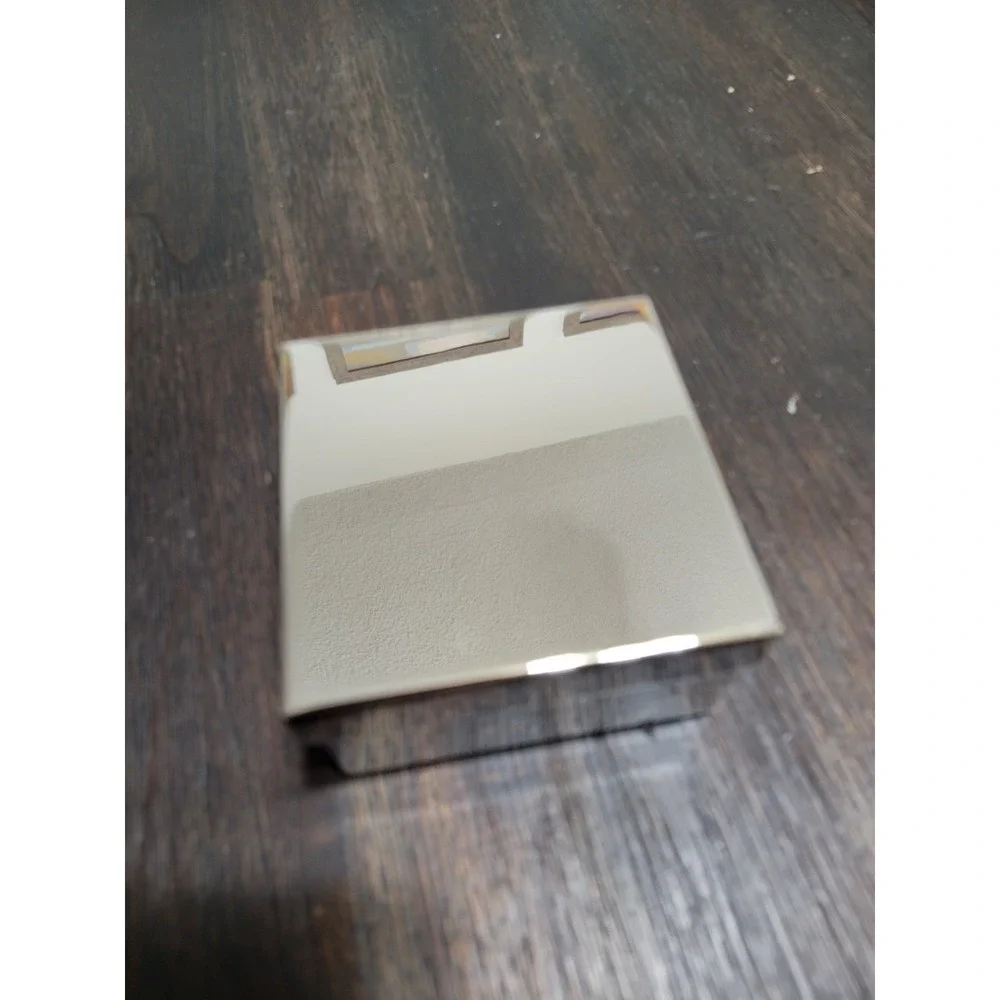 Silver Plated  Jewelry Trinket Square Box With Lid Grey velvet lined‎